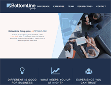 Tablet Screenshot of bottomlineconsulting.com